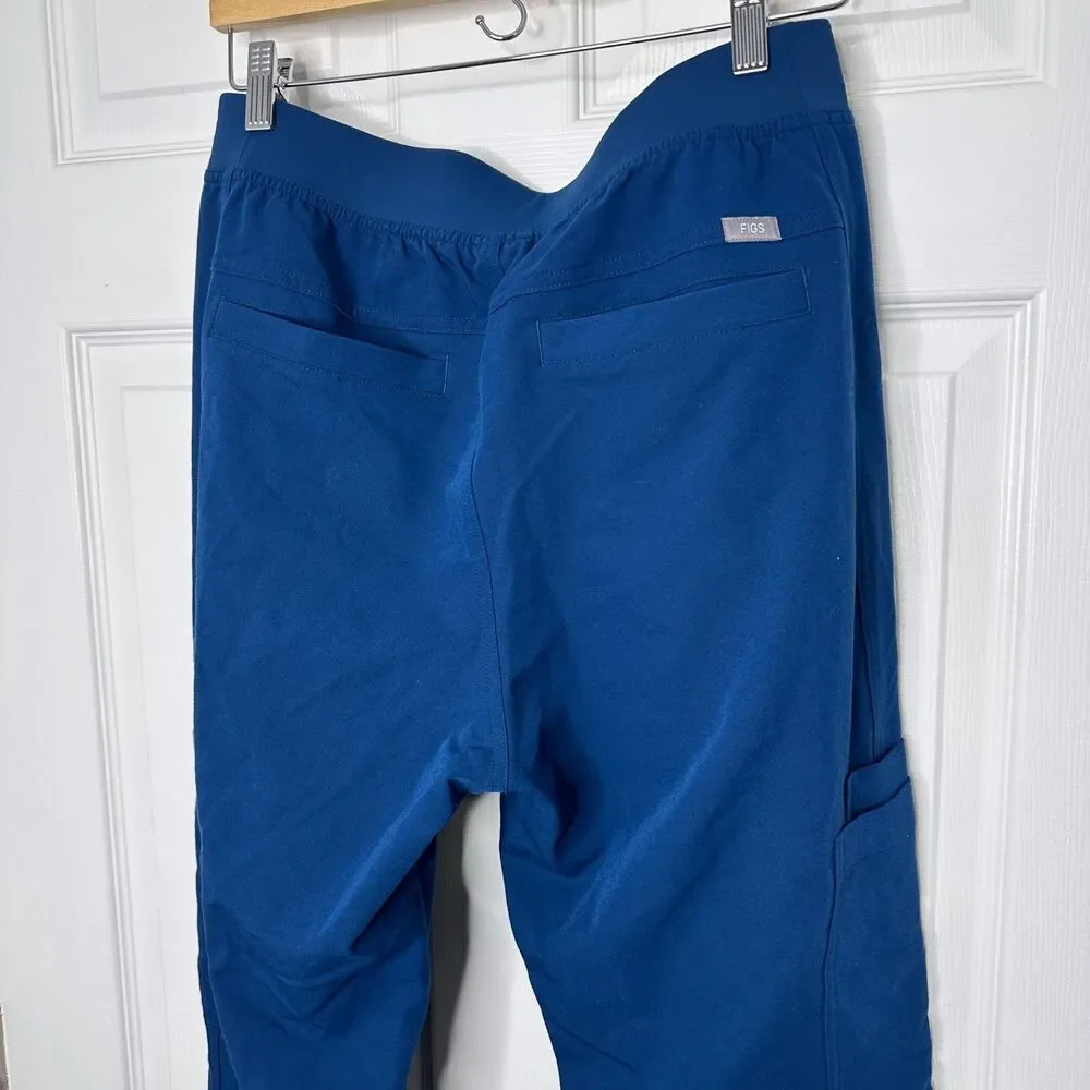 Figs Scrubs Men Deep Reef Blue Pants size Medium Cairo Cargo Scrub Pants